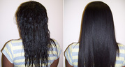 Кератиновое выпрямление (лечение) волос.